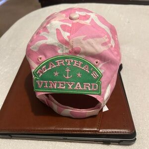 Martha’s Vineyard Pink Camo Cap 100% Cotton OS